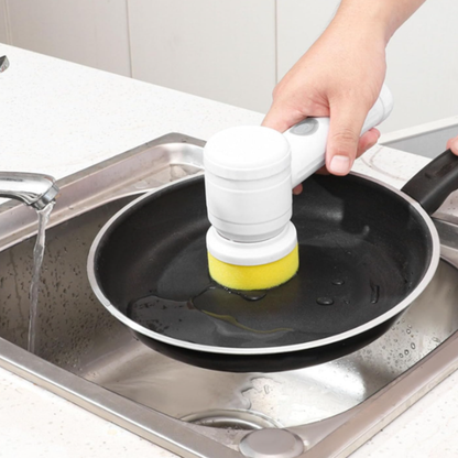 Cepillo Eléctrico de Limpieza | Recargable, Giratorio y Resistente al Agua